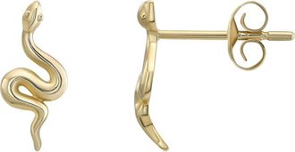 Candela Jewelry Snake Stud Earrings in Gold at Nordstrom Rack