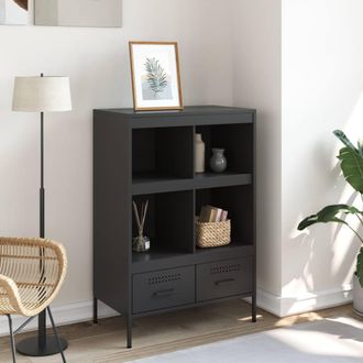 Berkfield Home Highboard Black 68x39x101.5 cm Steel