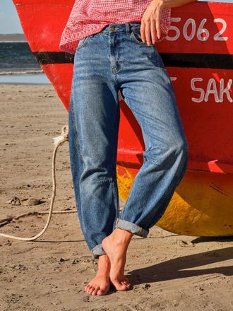 Fat Face FatFace Horseshoe Blue Denim Taper Leg Jeans