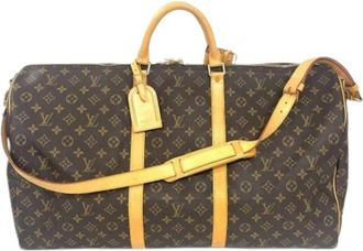 Louis Vuitton Pre-owned Weekend Bags, female, Brown, Size: ONE SIZE Pre-owned Keepall Bandouli&egrave;re 60 Boston Bag