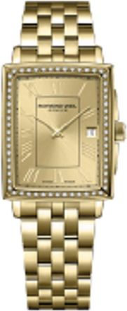 Raymond Weil Toccata Quartz Diamond Gold Dial Ladies Watch 5925-PS-00100
