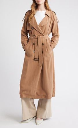 dRA Hayden Trench Coat in Taupe at Nordstrom, Size X-Small