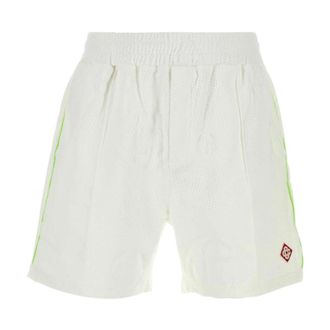 Casablanca Training Shorts, male, White, Size: XL Towelling Monogram Short