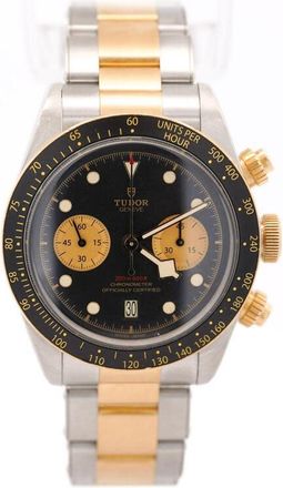 Tudor Pre-owned Tudor Black Bay Chronograph Automatic Chronometer Champagne Dial Ladies Watch 79363N