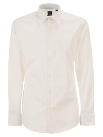 HUGO BOSS Slim Fit Shirt In Stretch Cotton Poplin