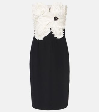 Costarellos Callula floral-appliqué embellished minidress