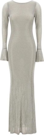 Twentyfourhaitch Algedi Maxi Jurk - Dames - Avondkleed - Grijs - XL - Kleedjes