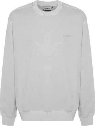 Carhartt Work in Progress Duster Script logo-embroidered sweatshirt - men - Cotton - S - Grey