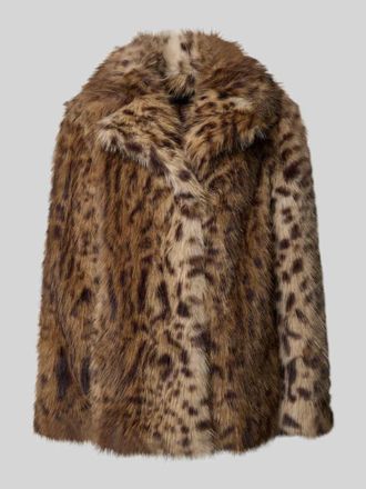 Petite M. Jacke mit Kunstfellbesatz in Mittelbraun, Gr&ouml;&szlig;e 34