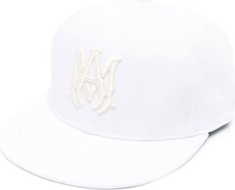 Amiri logo-embroidered baseball cap - men - Cotton/Lyocell - L - White