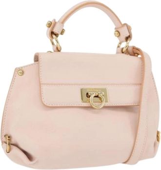 Ferragamo Pre-owned Handbags, female, Pink, Size: ONE SIZE Pre-owned Hand Bag