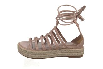 Alaia Pink Lace Up Sandals Size 40