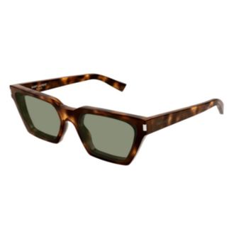 Saint Laurent Sunglasses, unisex, Brown, Size: 57 MM Calista Leather Shoulder Bag