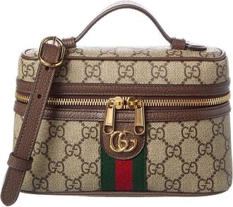 Gucci Ophidia Mini GG Supreme Canvas & Leather Cosmetic Case
