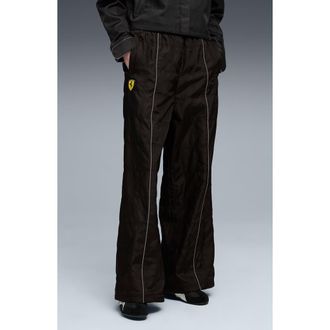 Puma x Ferrari Premium Flare Pants in Puma Black at Nordstrom, Size X-Large