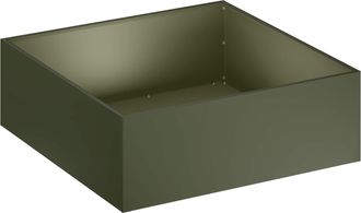 vidaXL Macetero De Jard&iacute;n Verde Oliva 40 X 40 X 20 Cm Vidaxl
