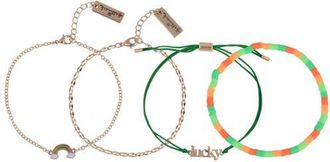Hallmark 4pc Assorted Bracelet Set in Green at Nordstrom