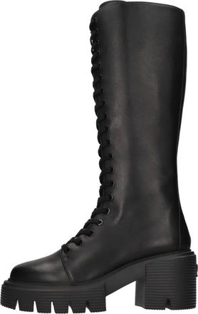 Stuart Weitzman Soho Boot - Dames - Hoge Laarzen - Zwart - 34 1/2 EU - Leer - Schoenen