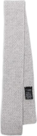 Eleventy Gebreide kasjmier stropdas - Grijs
