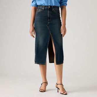 Levi's Midi-jeansrok Decon Slit
