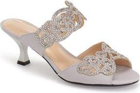 J. Rene&eacute; Francie Evening Sandal in Silver at Nordstrom Rack, Size 7.5