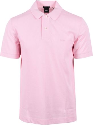 HUGO BOSS Mens PALLAS POLO OPEN PINK Cotton - Size X-Large