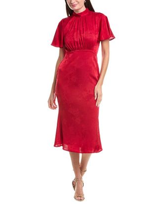 Julia Jordan Jacquard Midi Dress