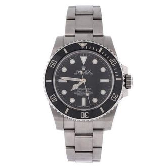 Rolex Oyster Perpetual Submariner Automatic Watch Stainless Steel and Cerachrom 40 in Metallic Silver at Nordstrom