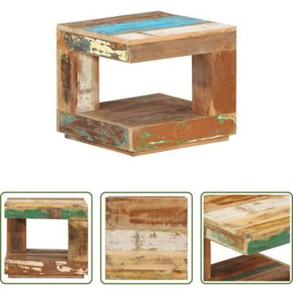 vidaXL Tavolino in legno massello - Tavolino da Salotto 45x45x40 cm in Legno Massello di Recupero