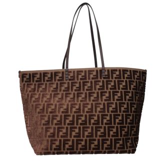 Fendi Damens Umh&auml;ngetaschen Samt Braun/Schokolade