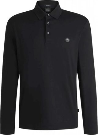 HUGO BOSS Paley Polo - Heren - Polos - Zwart - M - Katoen - Tops