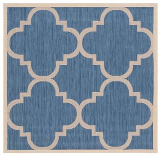 Safavieh Alfombra azul/beige 160 x 160 cm