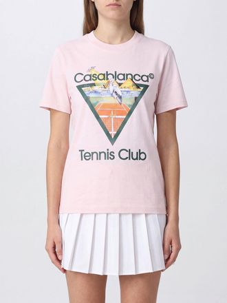 Casablanca T-shirt girocollo in cotone organico con stampa grafica