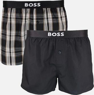 HUGO BOSS Mens BOSS 2-Pack Boxer Shorts, Black - Size: 37/36/32