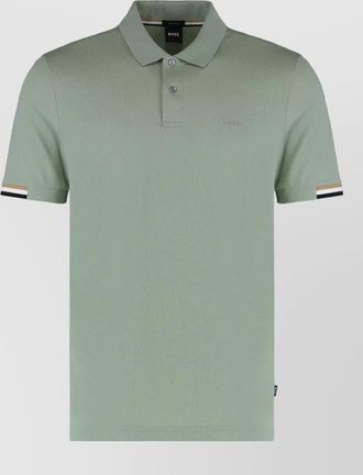 HUGO BOSS casual polo shirt soft breathable fabric