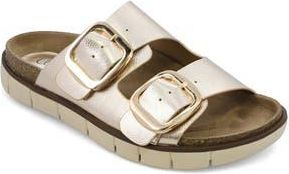 Mia Amore Mylaa Slide Sandal - Wide Width in Gold at Nordstrom Rack, Size 8.5