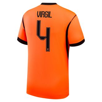 Nike Virgil van Dijk Netherlands National Team 2026 Stadium Home Nike Mens Dri-FIT Soccer Jersey in Orange | NN203949328-NED