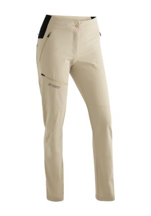 Maier Sports Outdoorhose MAIER SPORTS Latit Slim Vario W, Damen, Gr. 42, Normalgr&ouml;ssen, braun (hellbraun), 88% Polyester (recycelt), 12% Elasthan, Hosen Outdoorhos