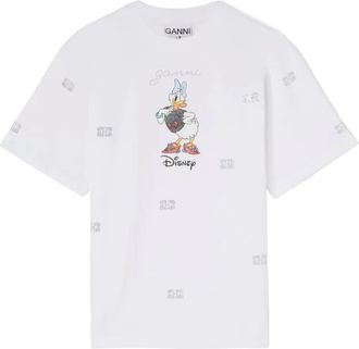 Ganni x Disney T-shirt met print - Wit