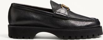 Valentino Garavani Mocassino VLogo Signature In Bufalo Uomo NERO 40.5