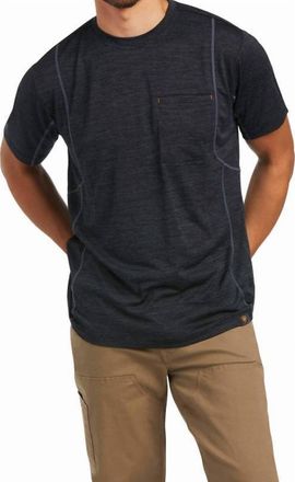Ariat Mens Rebar Evolve Athletic Fit Work Top In Black