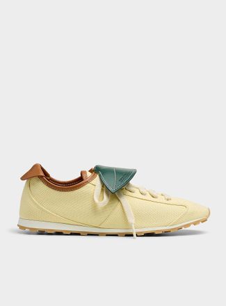 Jacquemus Mens Les Tennis leaf lace-guard sneakers Men