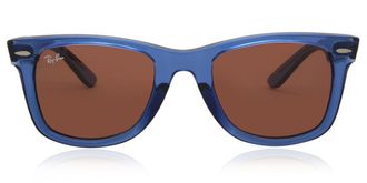 Ray-Ban RB2140F Asian Fit 6587C5 Mens Sunglasses Blue Size 52