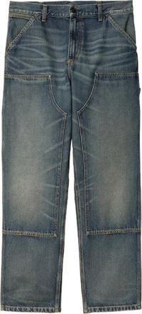 Carhartt Work in Progress Double Knee Pant - Heren - Regular Fit Jeans - Blauw - W31 - Katoen - Jeans