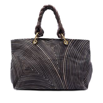 Bottega Veneta Pre-owned Bottega Veneta Printed Canvas Cabat Tote Ladies SM26MFCIE3T2SF7P