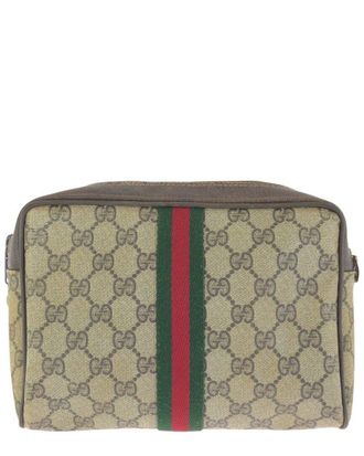 Gucci Vintage Gg Supreme Clutch Bag (Authentic Pre-Loved)