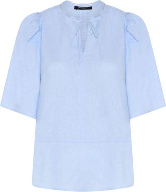 Bruuns Bazaar Linvis BBVineva Blouse - Dames - Blouses - Blauw - XL - Overhemden