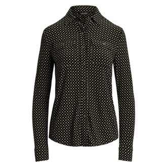Ralph Lauren Dames, Blouses & Shirts, Zwart, Maat: XS Jersey