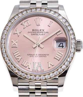 Rolex Datejust 31 Automatic Diamond Pink Dial Ladies Watch 278384PRDJ