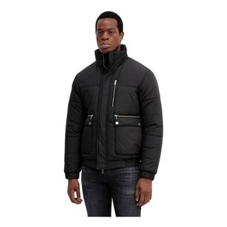 Michael Kors Heren, Jassen, Zwart, Maat: 2XL Leer